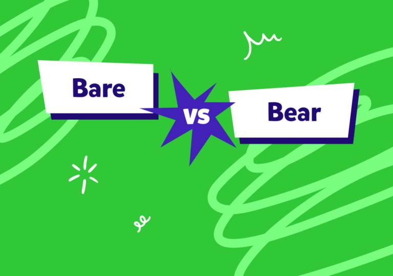 Bear vs bare: aprenda cómo y cuándo utilizar cada uno