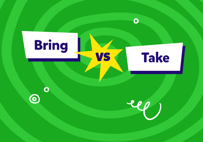 Aprenda las diferencias entre “take” y “bring” y cómo utilizarlos correctamente 