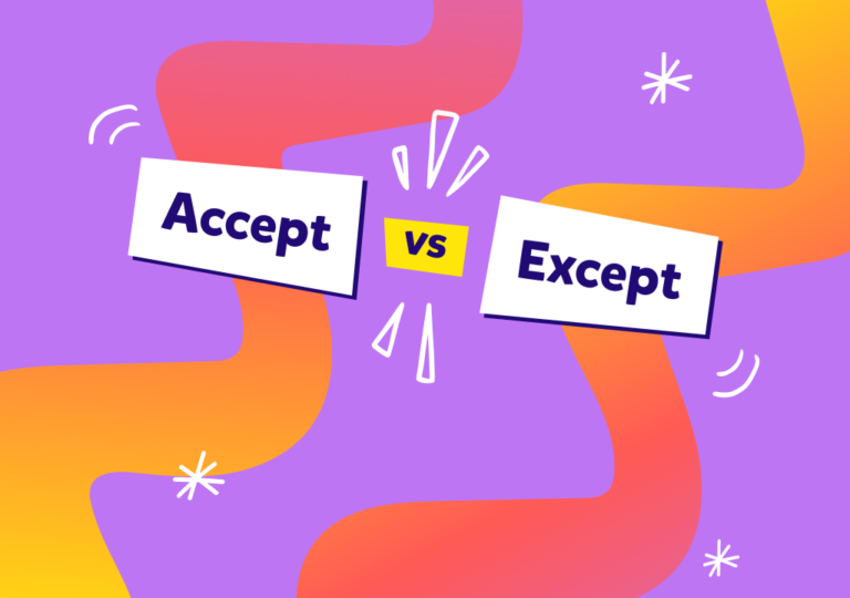 בלבול של צלילים | Accept vs Except