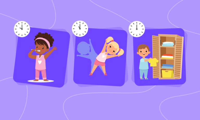 Come insegnare ai bambini a seguire una morning routine