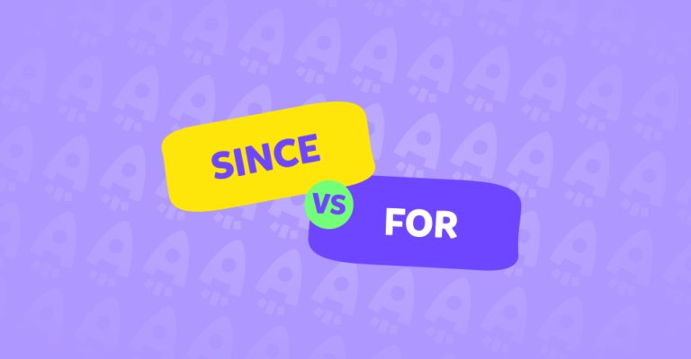 Since e for in inglese: come si usano?