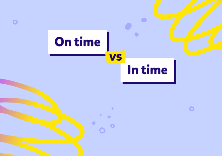 İngilizcede sık kullanılan ve birbiriyle karıştırılabilen “on time” ile “in time” ifadeleri ne demek, farkları neler?